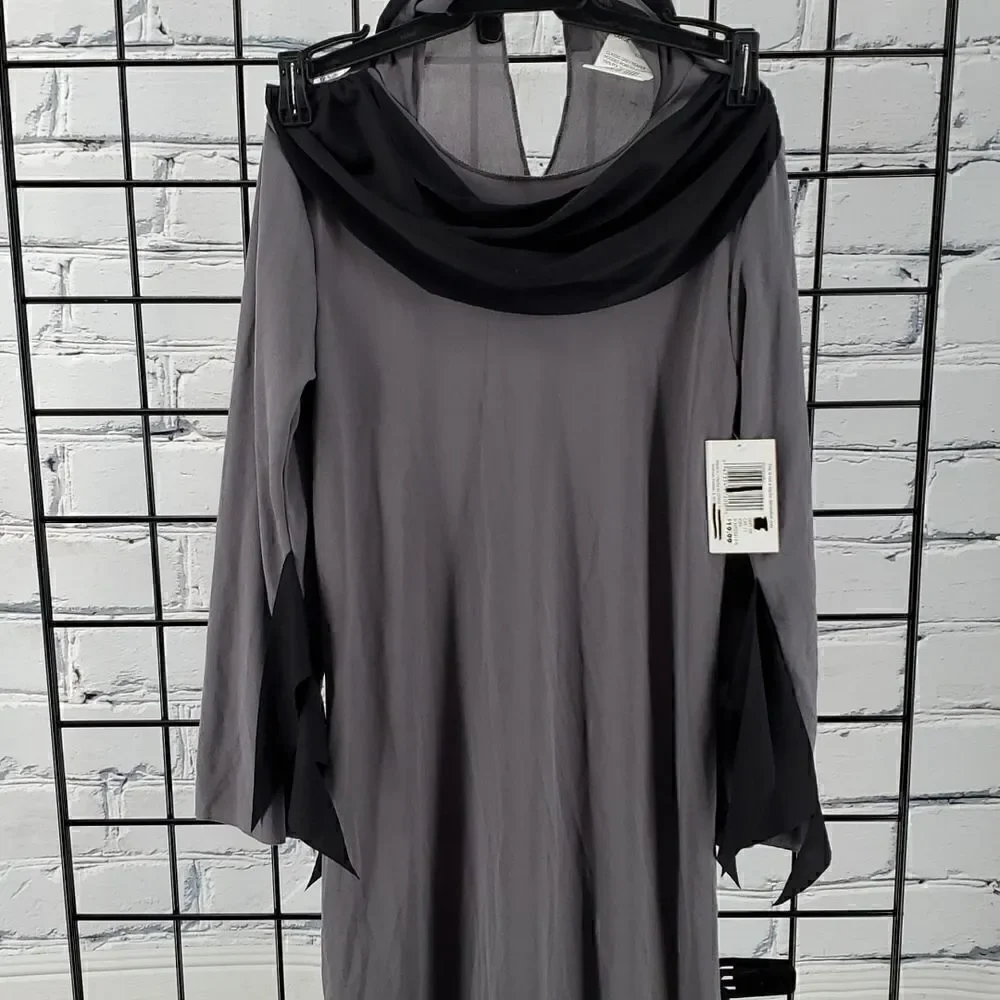 Halloween Costume Reaper Hooded Robe Child Size L